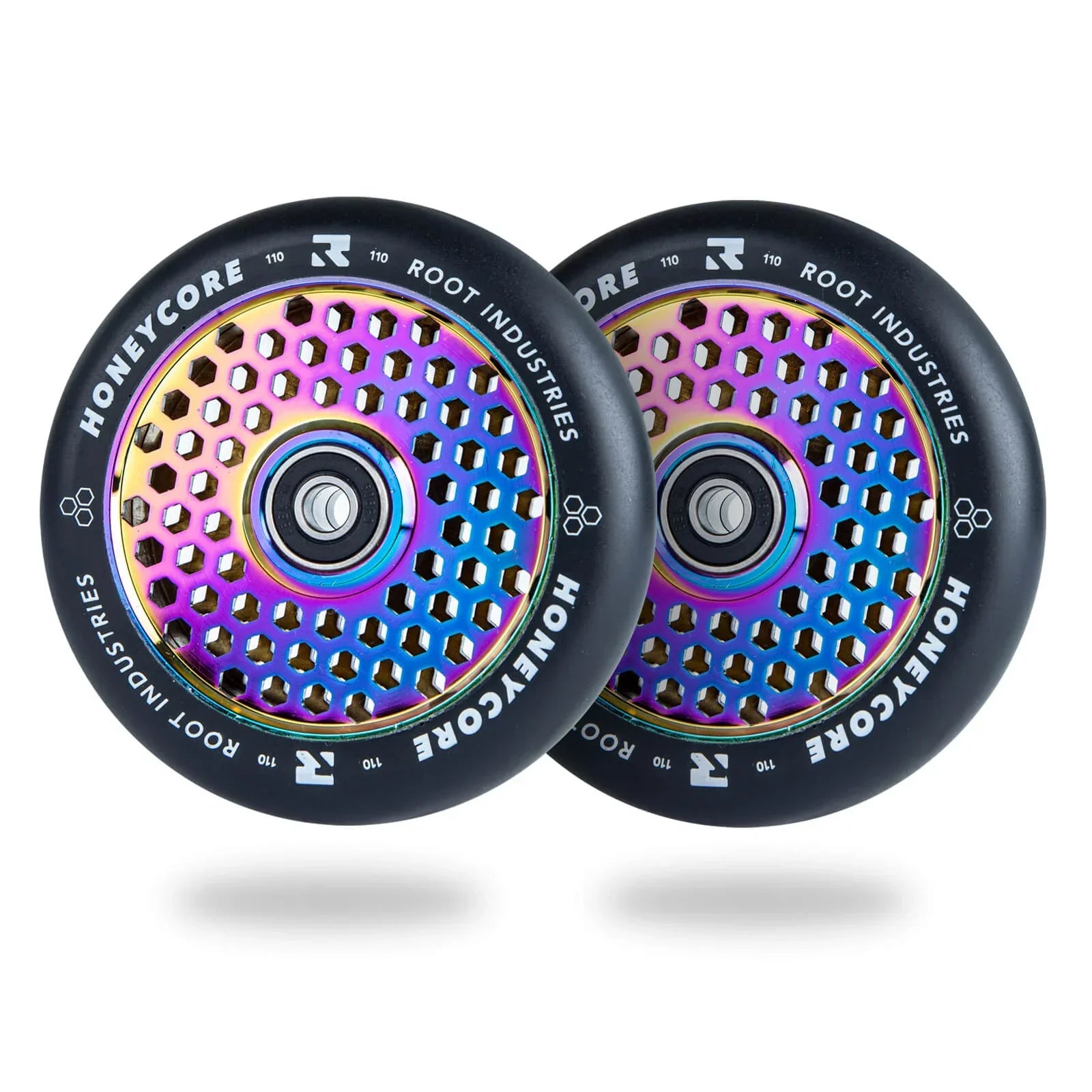 root-industries-honeycore-110mm-stunt-scooter-rollen-schwarz-paar image 1