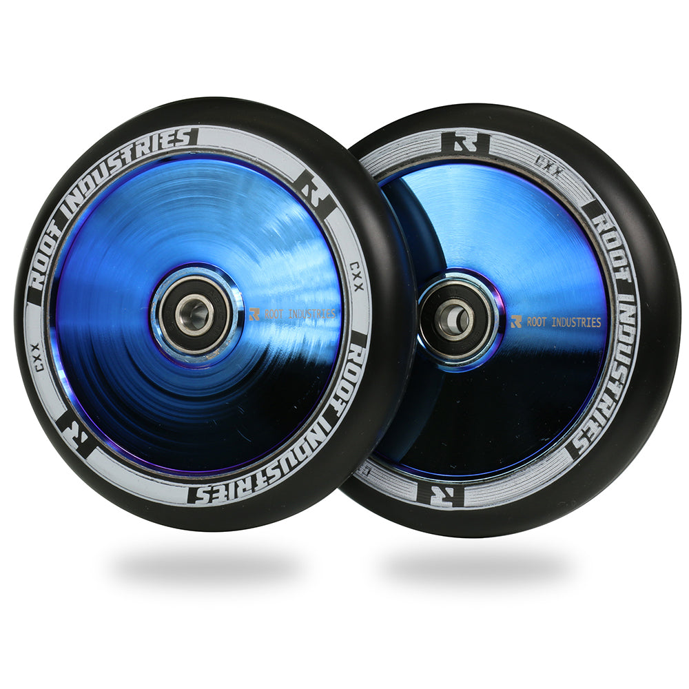 root-industries-air-120mm-stunt-scooter-rollen-schwarz-blu-ray image 1