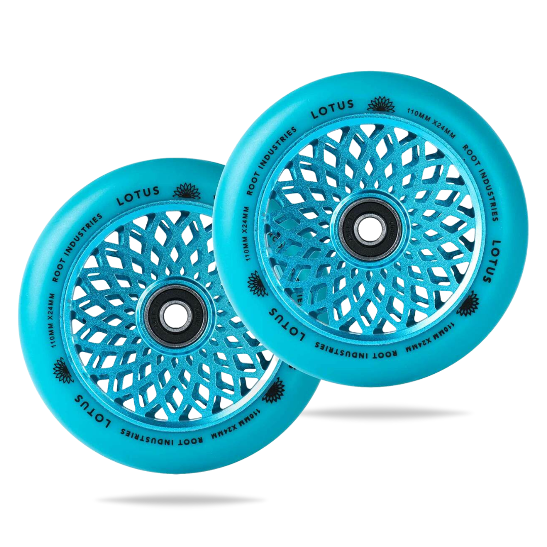 root-industries-lotus-110mm-stunt-scooter-rollen-blau-blau-paar image 1