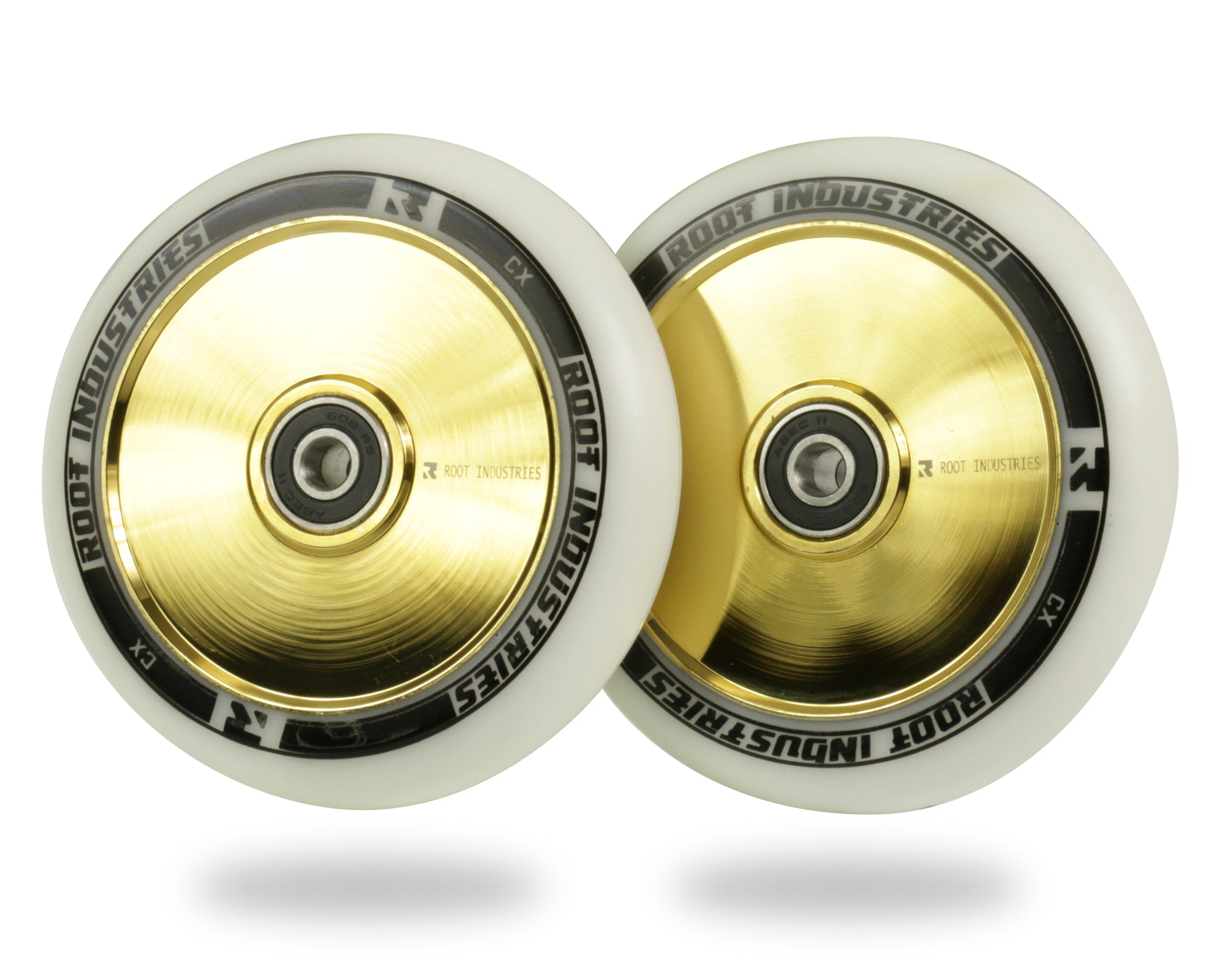 root-industries-air-110mm-stunt-scooter-rollen-wei-gold-rush-paar image 1