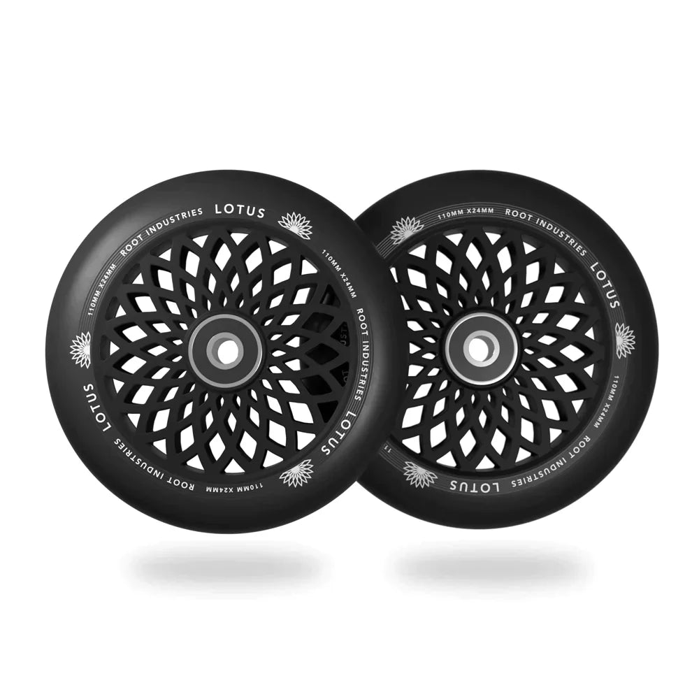 root-industries-lotus-110mm-wheels-schwarz-scooter-rollen-88a image 1