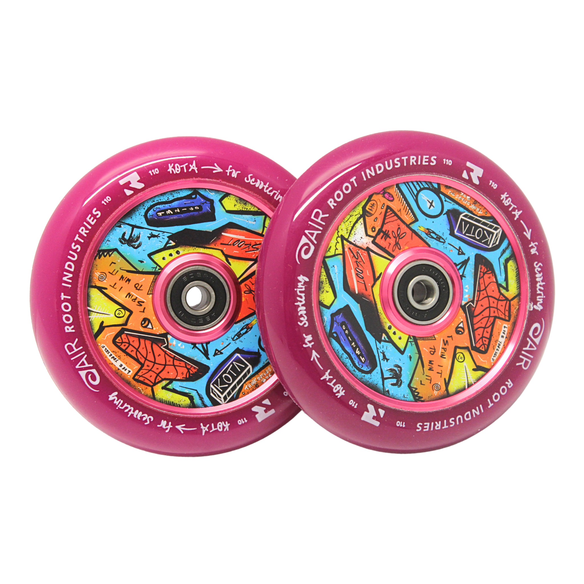 root-industries-x-kota-air-110mm-scooter-rollen-purple image 1
