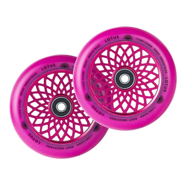 root-industries-lotus-110-mm-wheels-pink-rollen image 1
