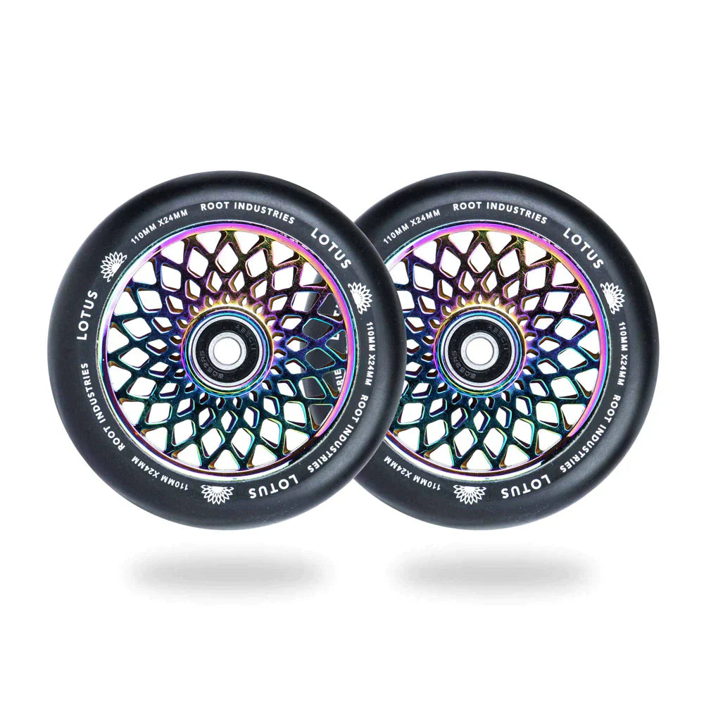 root-industries-lotus-110mm-scooter-rollen-black-rocket-fuel image 1