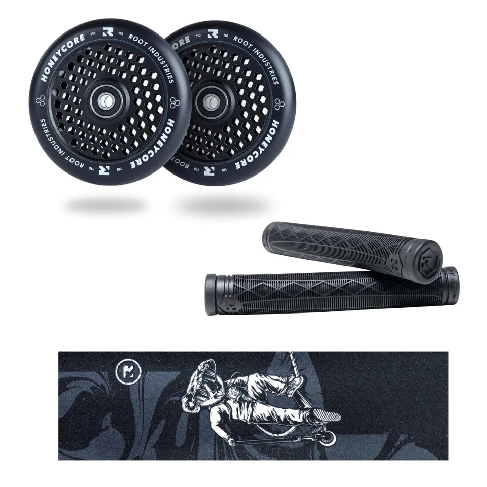 root-industries-honeycore-110mm-upgrade-pack-black-stunt-scooter-set image 1