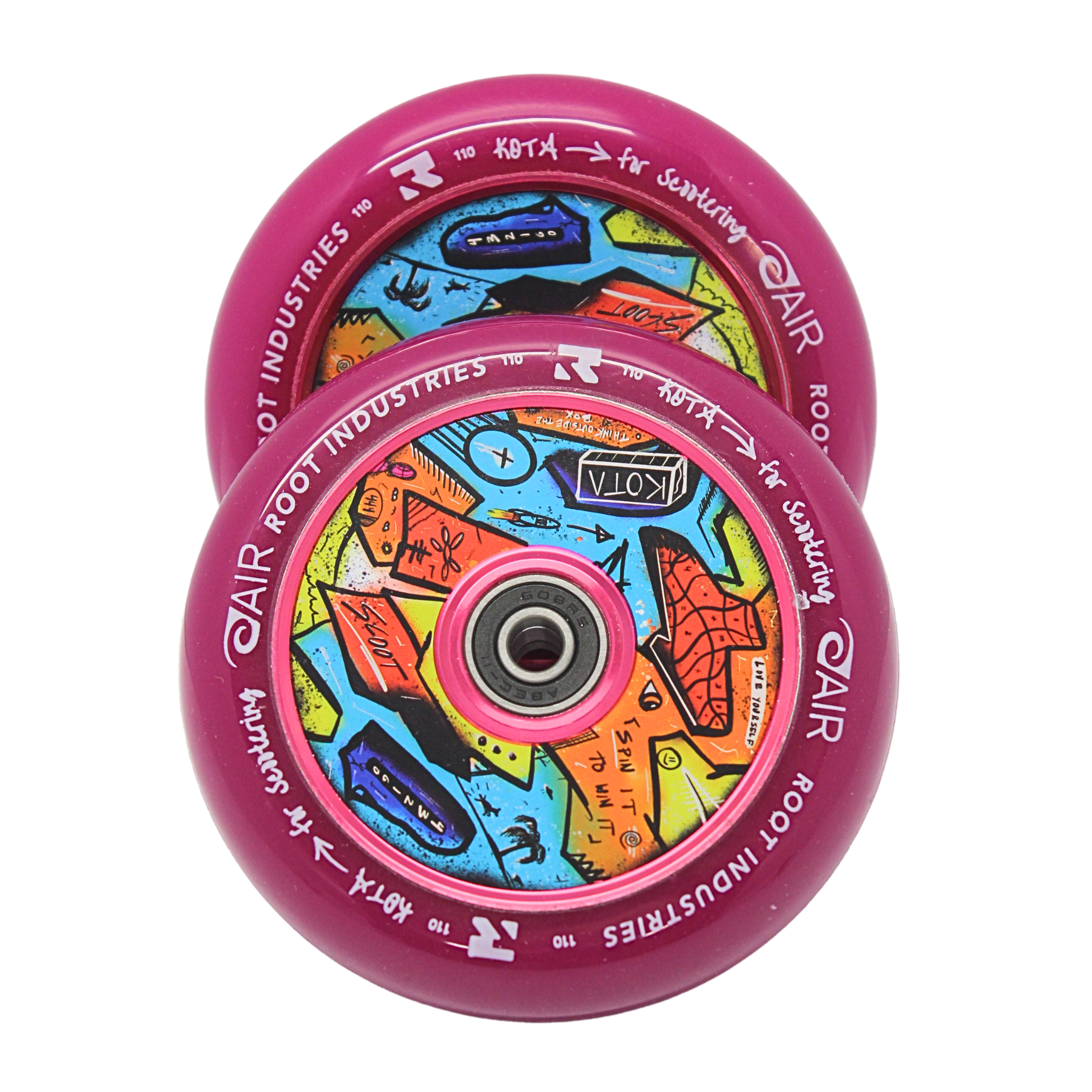 root-industries-x-kota-air-110mm-scooter-rollen-purple image 2