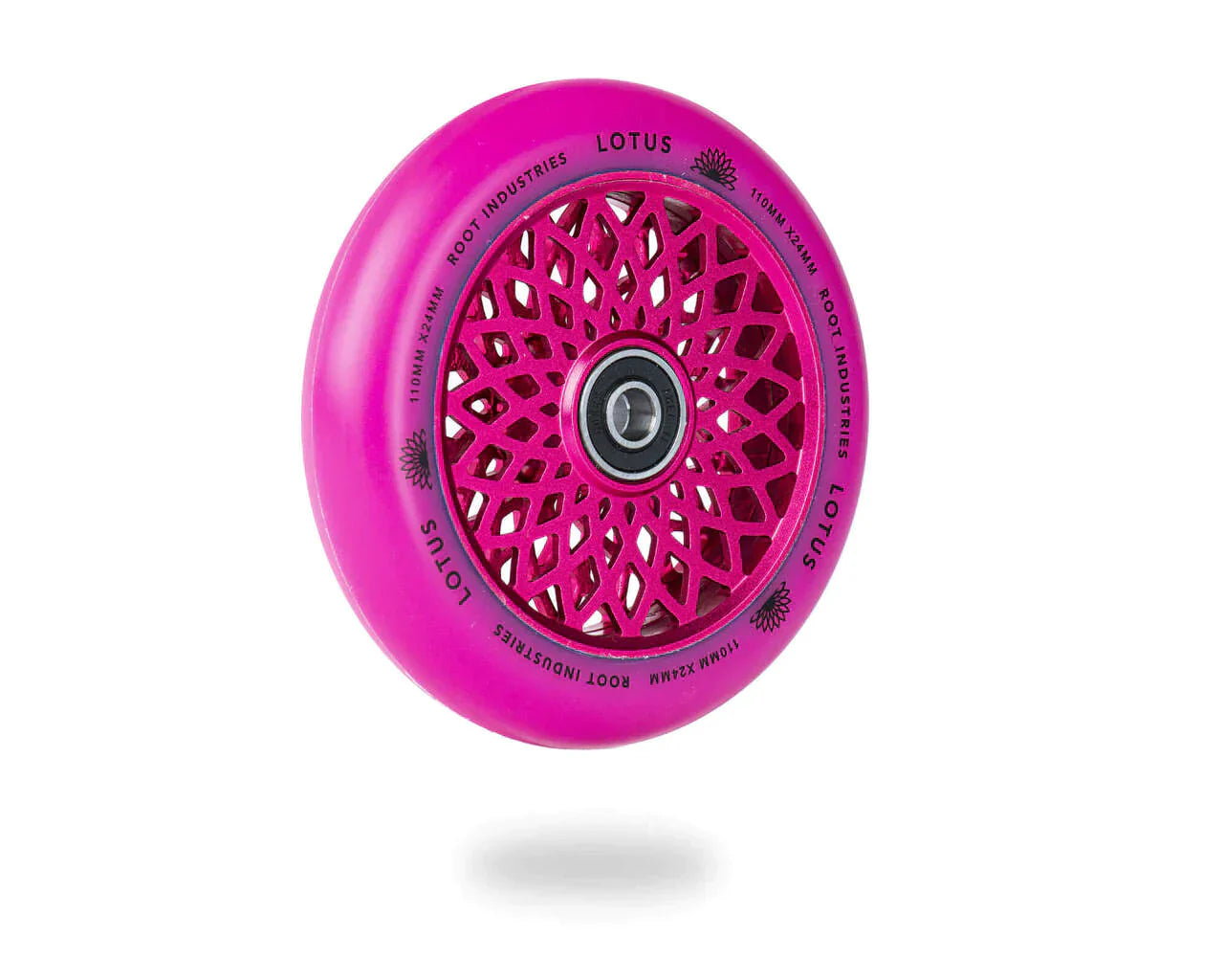 root-industries-lotus-110-mm-wheels-pink-rollen image 2