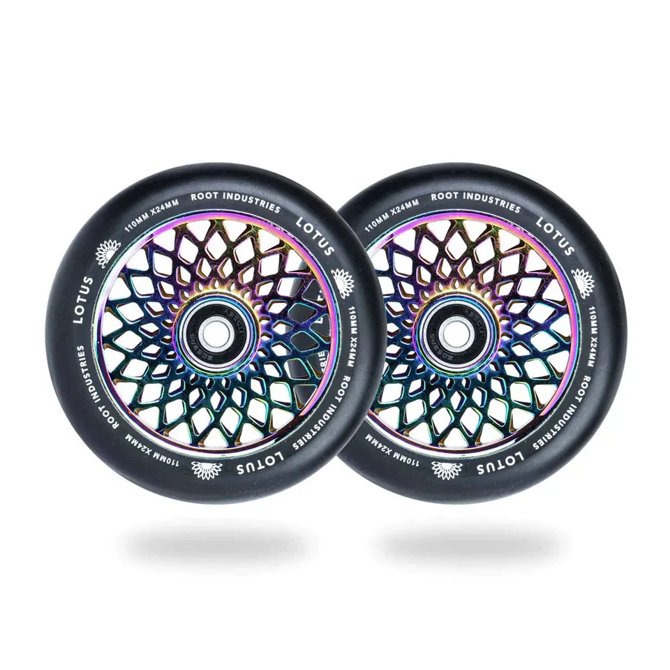root-industries-lotus-110mm-scooter-rollen-black-rocket-fuel image 1