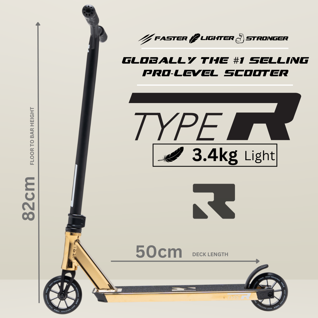root-industries-type-r-pro-scooter-stunt-scooter-gold-rush image 2