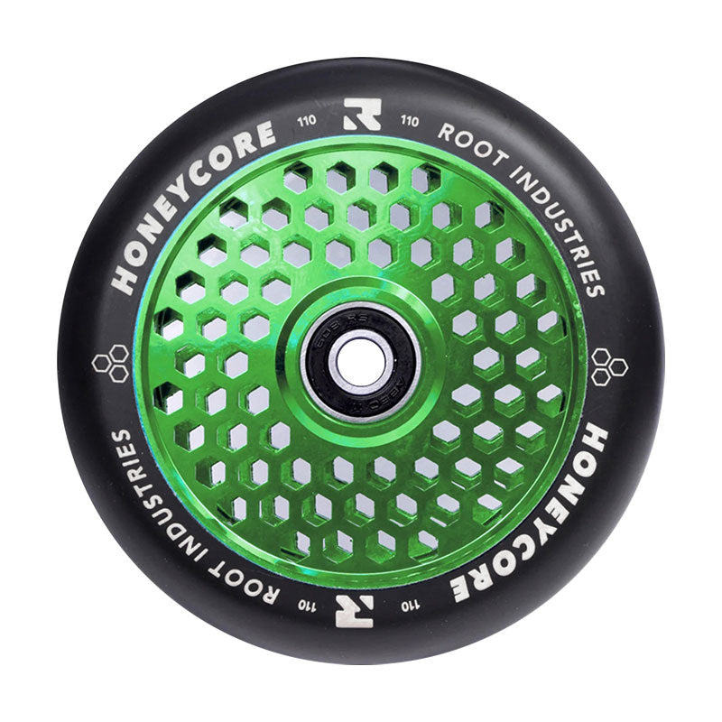root-industries-honeycore-110mm-scooter-rollen-schwarz-gr-n image 2