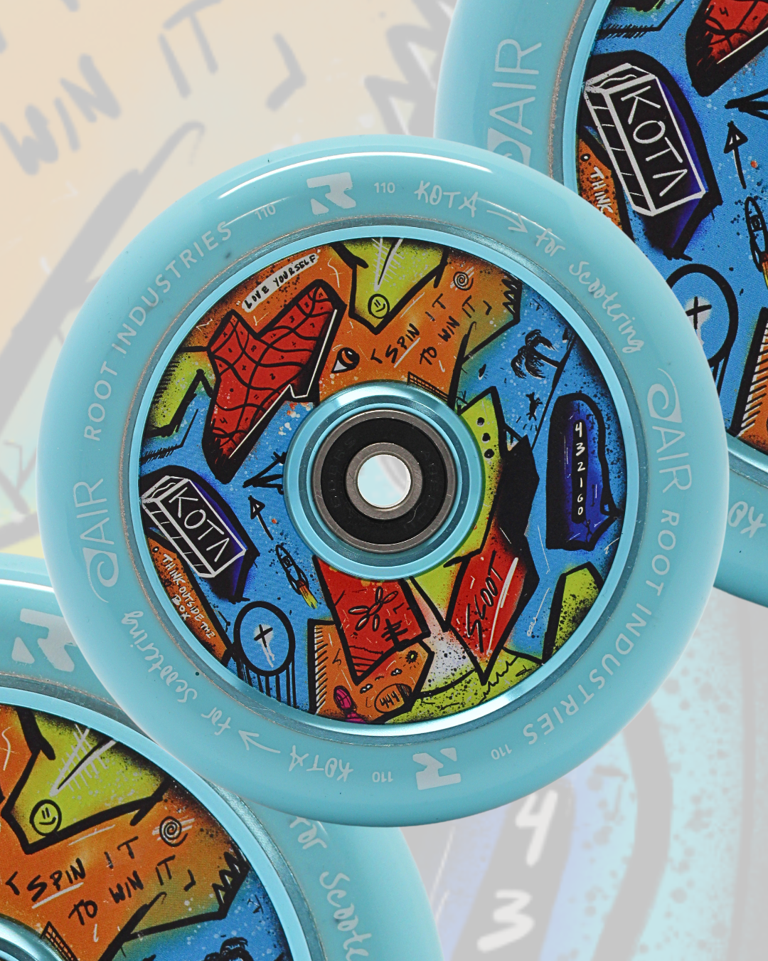 root-industries-air-110mm-kota-scooter-rollen-blau-limitiert image 4