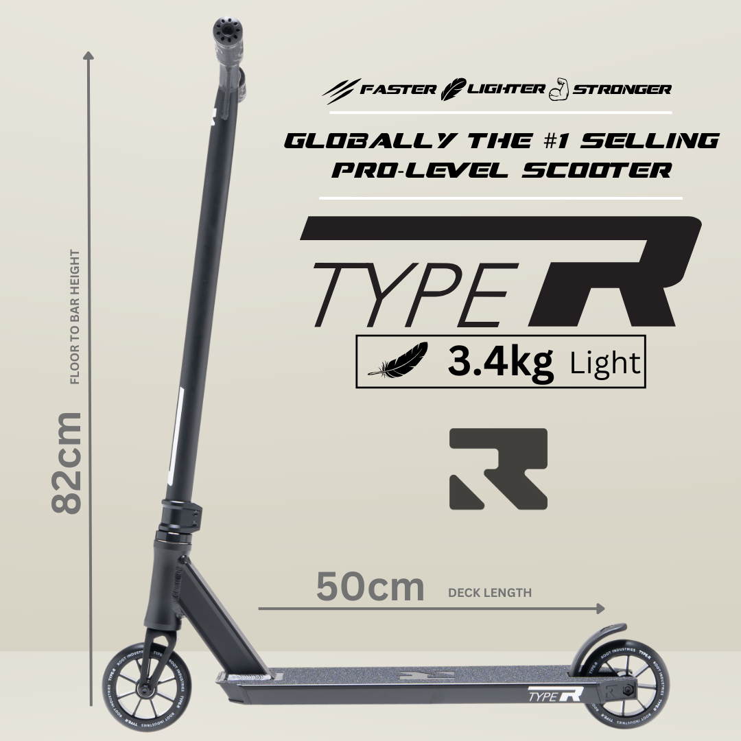 root-industries-type-r-pro-scooter-schwarz-matt-komplett-6-14j image 2