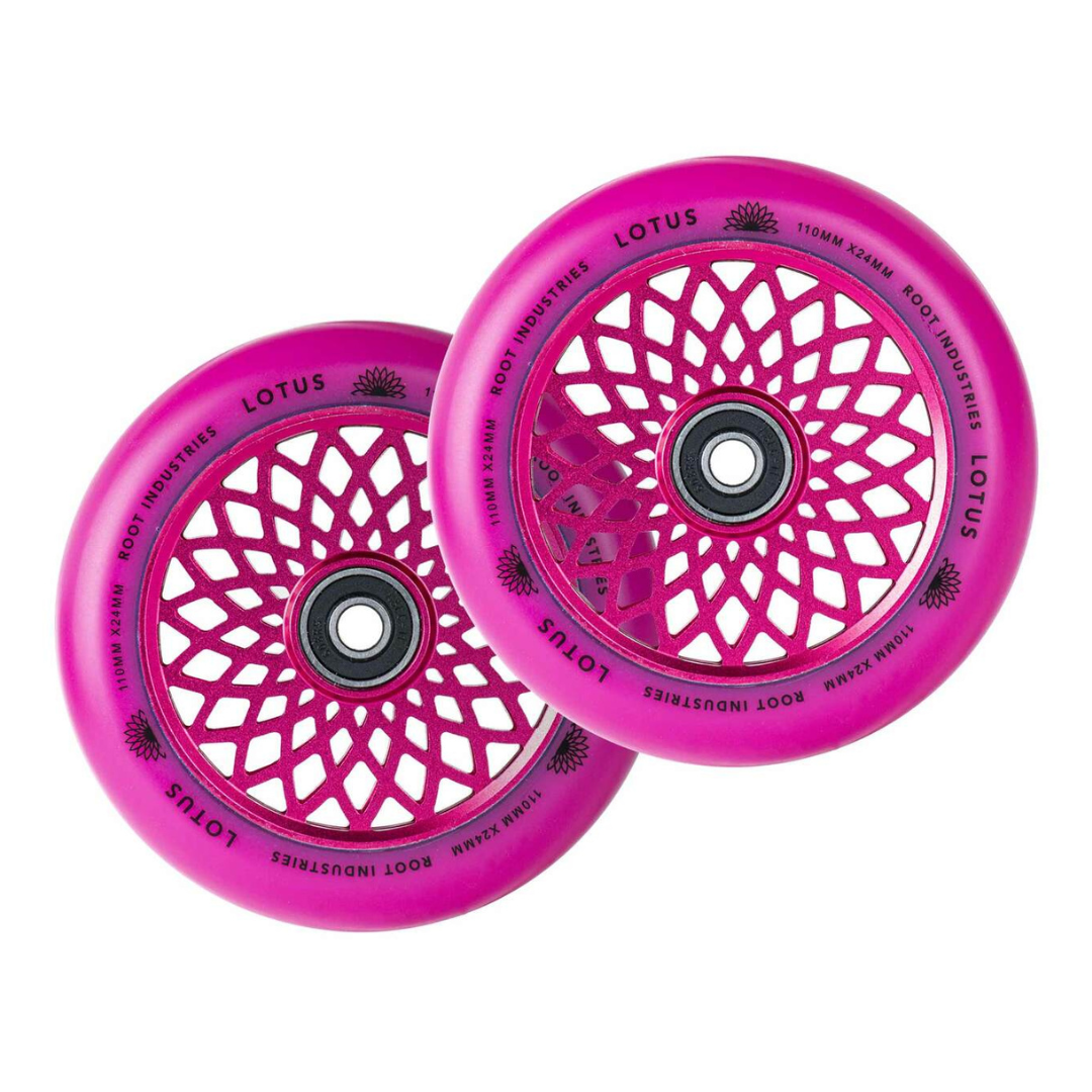 root-industries-lotus-110-mm-wheels-pink-rollen image 1