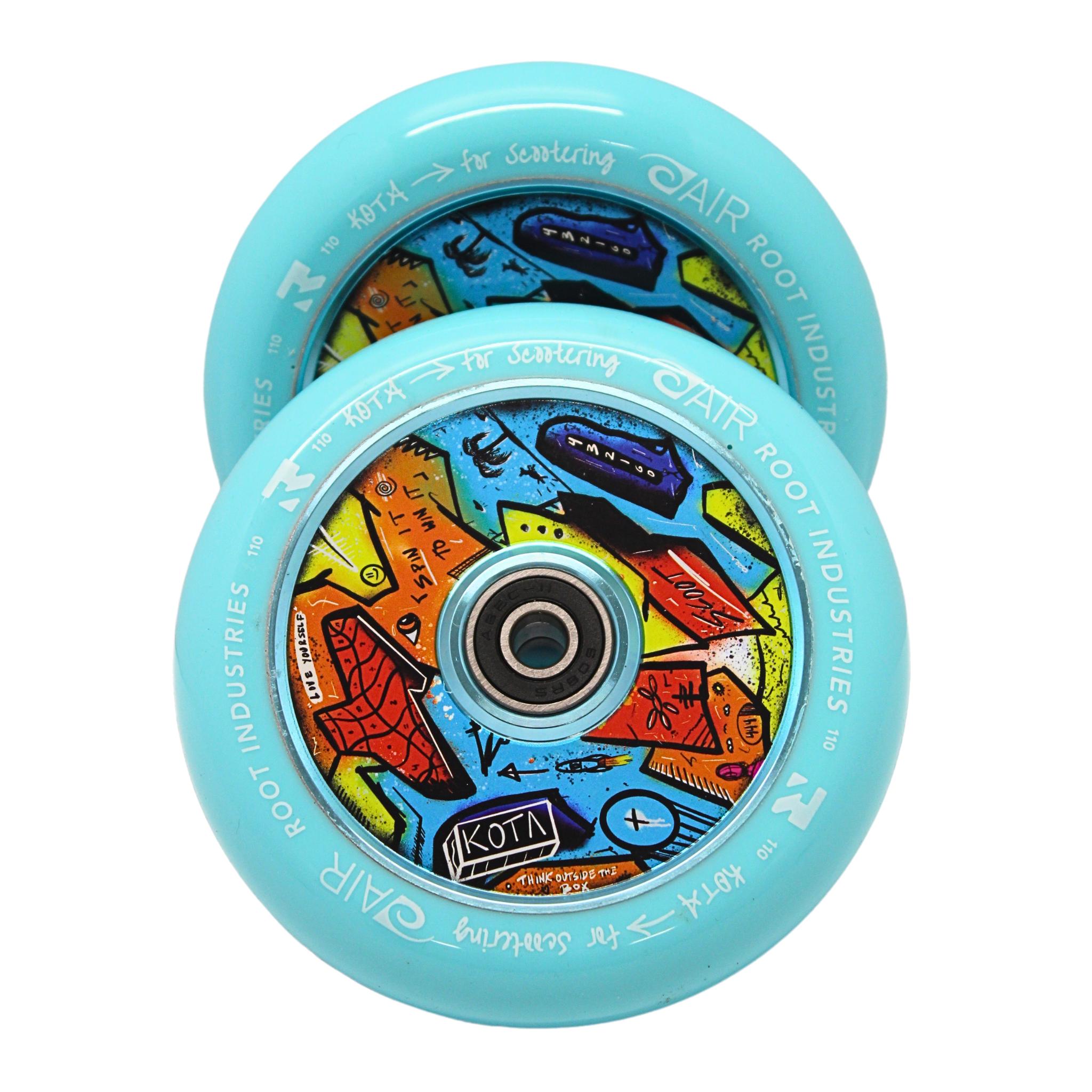 root-industries-air-110mm-kota-scooter-rollen-blau-limitiert image 2