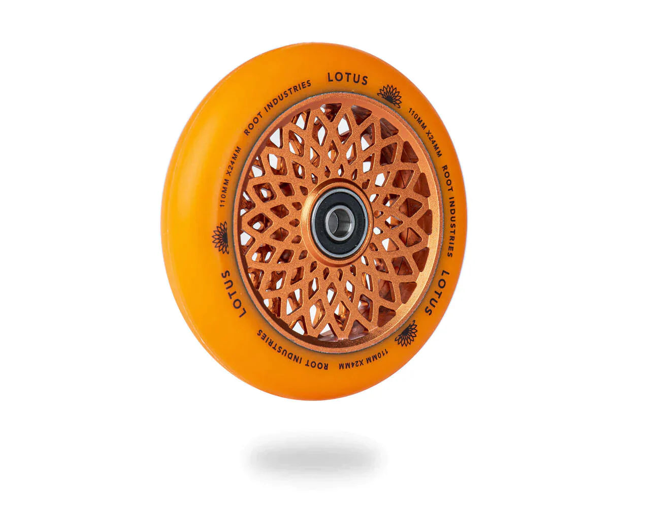 root-industries-lotus-110mm-scooter-rollen-orange-orange image 2