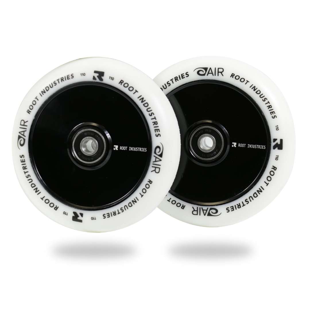 root-industries-air-110mm-scooter-rollen-white-black-abec-11 image 1