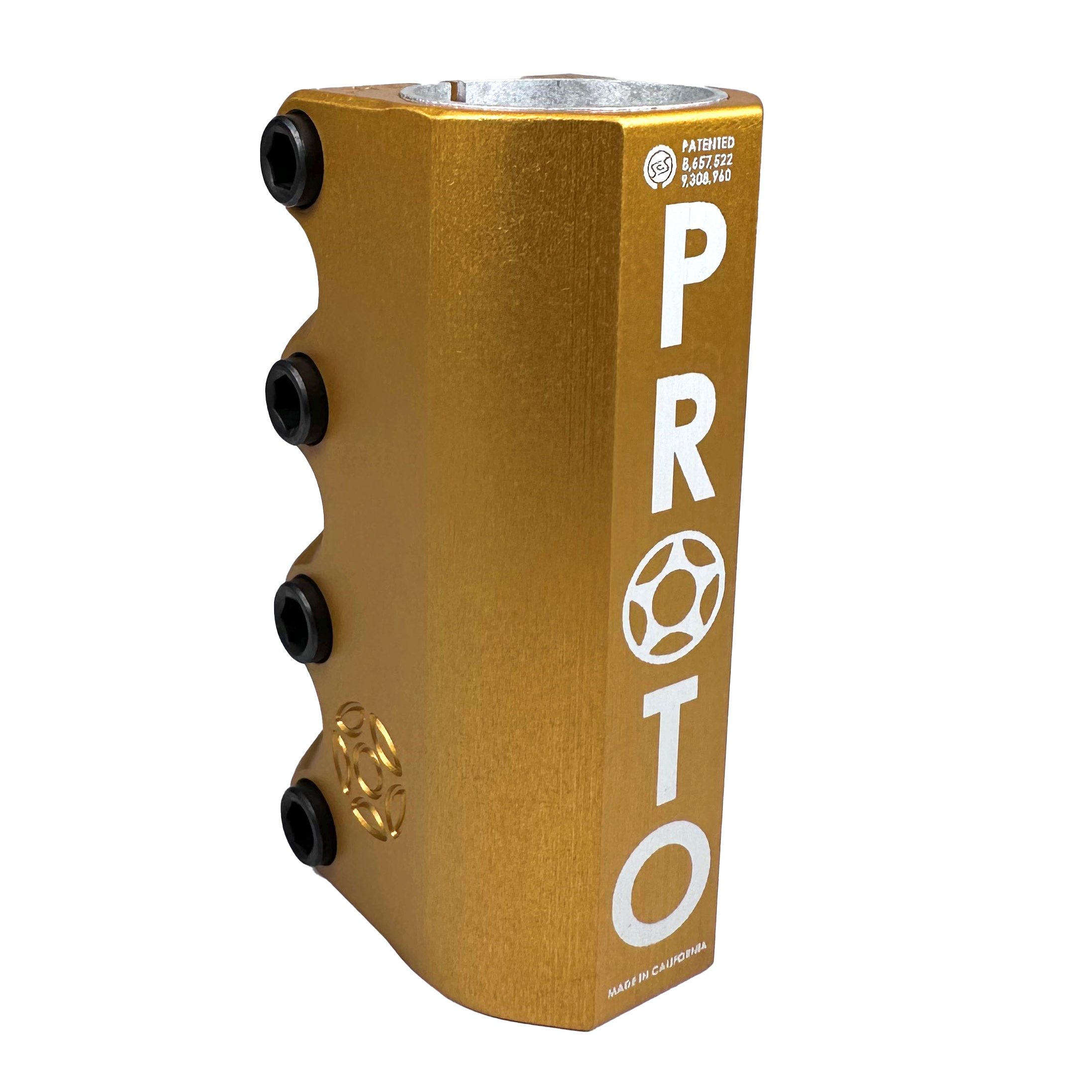 proto-full-knuckle-scs-v3-4-stunt-scooter-klemme-gold image 1