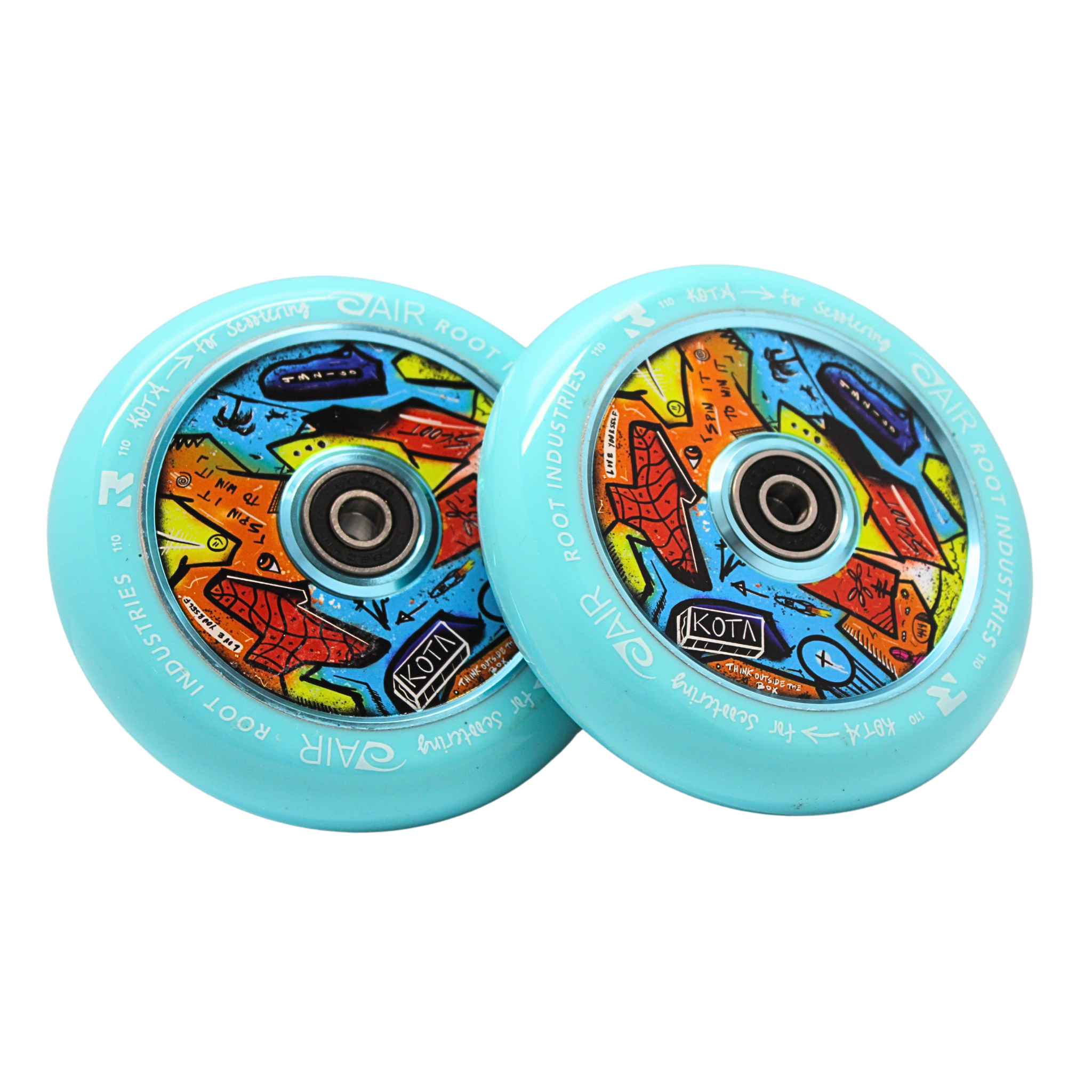 root-industries-air-110mm-kota-scooter-rollen-blau-limitiert image 1