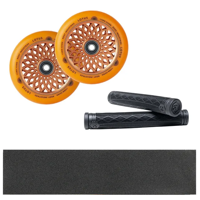 root-industries-lotus-110mm-upgrade-pack-orange-stunt-scooter-set image 1