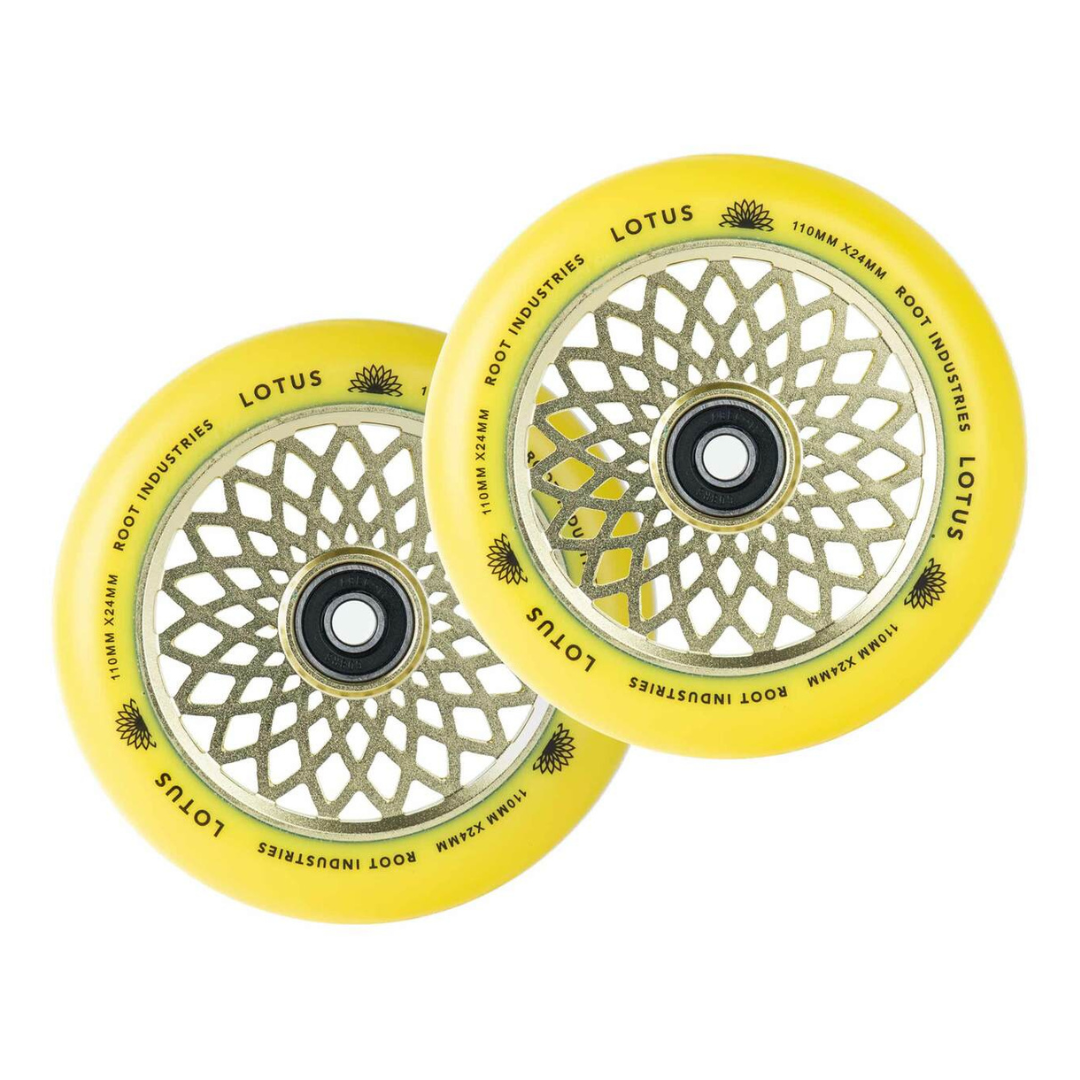 root-industries-lotus-110mm-rollen-yellow-gold image 1